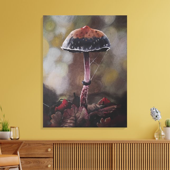 Impressão Em Tela O Cogumelo Ferido (Insitu(Sala de estar))