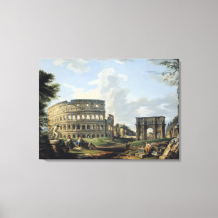 Impressão Em Tela O Colosseum e o arco de Constantim