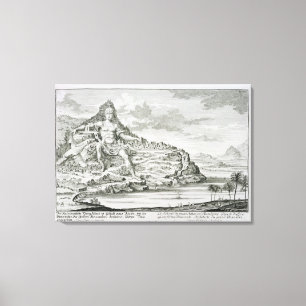 Impressão Em Tela O colosso de Monte Athos, Macedónia, um design b