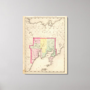 Impressão Em Tela O Condado de Delta Michigan