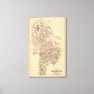 Impressão Em Tela O Condado de Oxford, Maine
