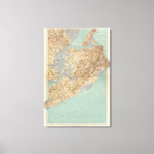 Impressão Em Tela O Condado de Richmond e Staten Island