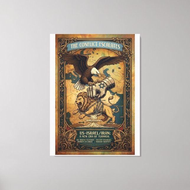 Impressão Em Tela O Conflito se Intensifica (Frente)