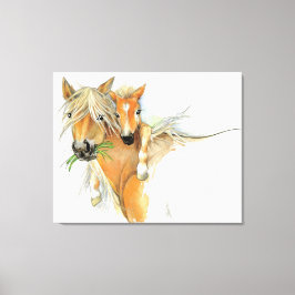 Impressão Em Tela O conforto da mãe, do amor, do cavalo e do pé