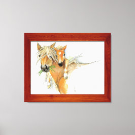 Impressão Em Tela O conforto da mãe, do amor, do cavalo e do pé