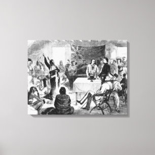 Impressão Em Tela O Conselho de Bull de assento, 1877