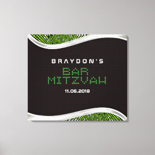 Impressão Em Tela O conselho do login da memória de Mitzvah do bar