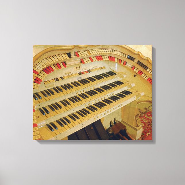 Impressão Em Tela O Console do Empress Ballroom Wurlitzer (Frente)