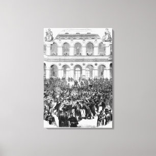 Impressão Em Tela O "Corbeille" na bolsa de Paris, 1873