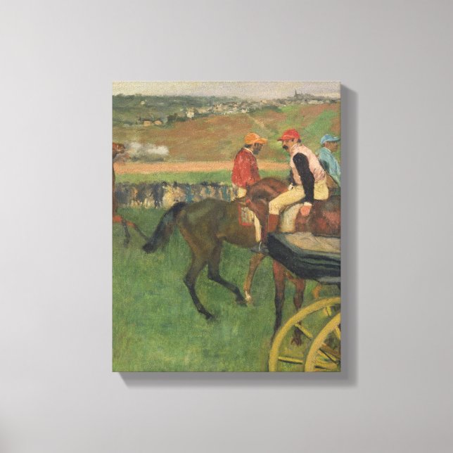 Impressão Em Tela O Curso Race - Amateur Jockeys (Frente)