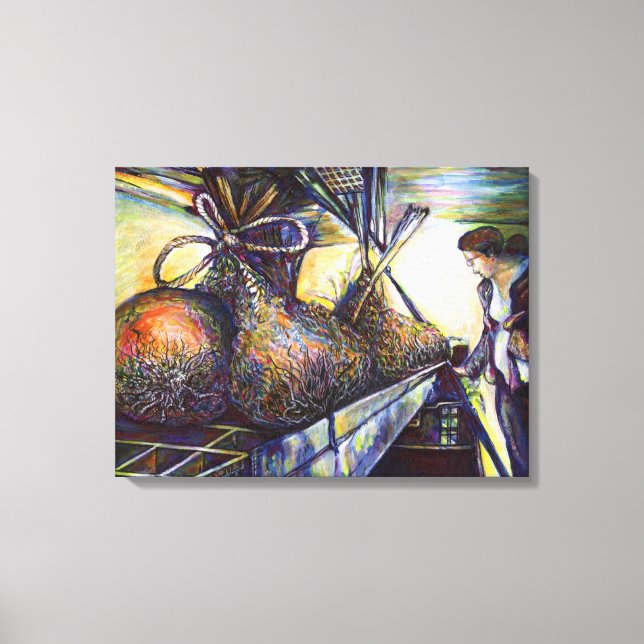 Impressão Em Tela O destino da vida ferida (Frente)