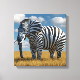 Impressão Em Tela O Disguise Zebra do Elefante