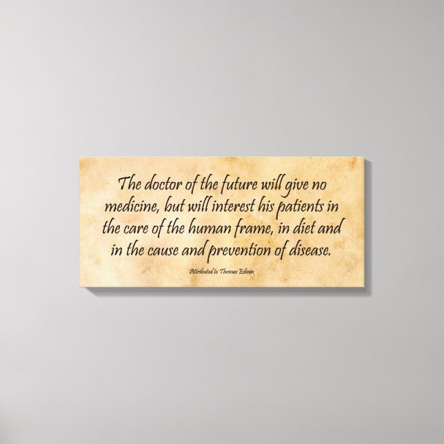 Impressão Em Tela O Doutor do Futuro (Frente)