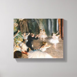 Impressão Em Tela O Ensaio no Palco de Edgar Degas