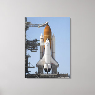 Impressão Em Tela O esforço do vaivém espacial senta pronto