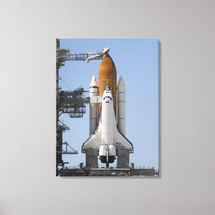 Impressão Em Tela O esforço do vaivém espacial senta pronto