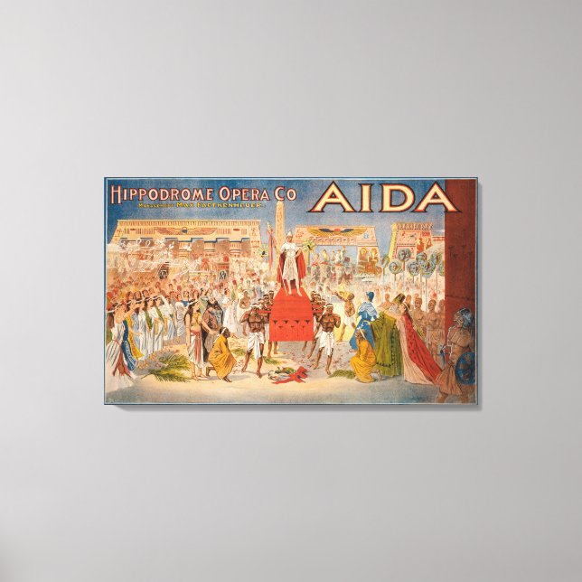 Impressão Em Tela O espetáculo Aida Theatration Poster (Frente)