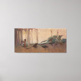 Impressão Em Tela O Espírito das Planícies por Sydney Long (1914)