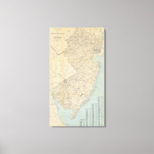 Impressão Em Tela O estado de New-jersey, 1877