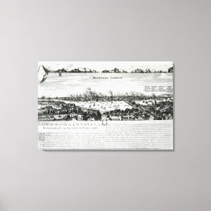 Impressão Em Tela O Excelente Fogo de Londres em 1666