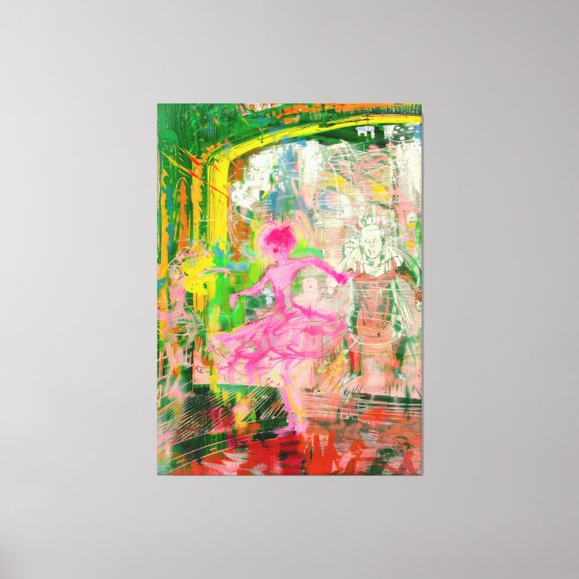 Impressão Em Tela O Falador - Caos do Balé Neon (Frente)