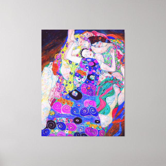 Impressão Em Tela O famoso quadro de Gustav Klimt, The Virgin (1913) (Frente)