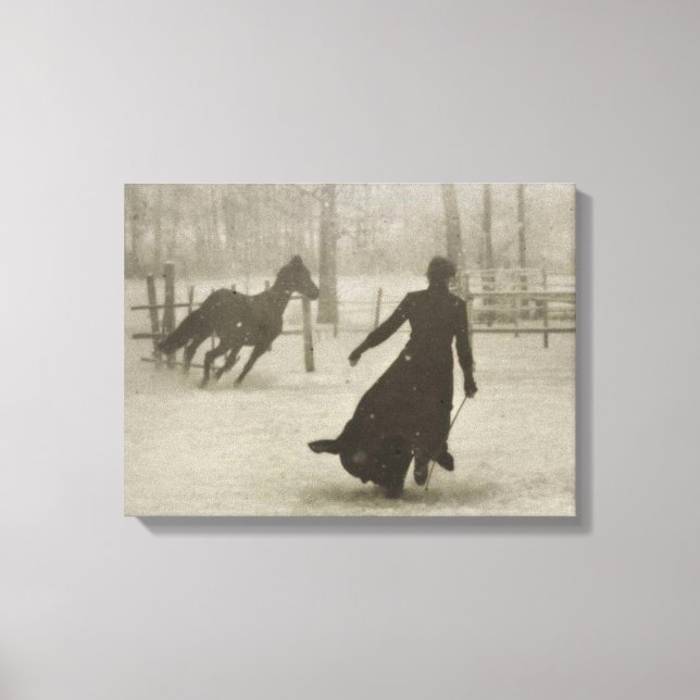 Impressão Em Tela O Formador De Cavalos Por Felix Thiollier 1899 (Frente)