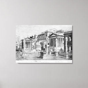 Impressão Em Tela O fórum romano da antiguidade