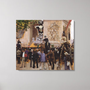 Impressão Em Tela O Funeral de Victor Hugo