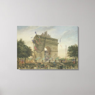 Impressão Em Tela O funeral de Victor Hugo 1885