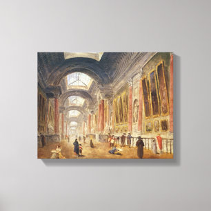 Impressão Em Tela O Galerie grandioso do Louvre
