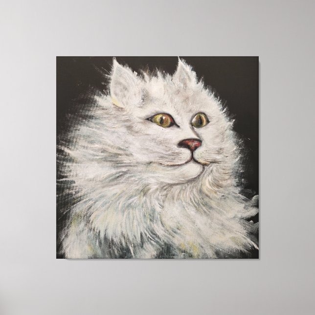 Impressão Em Tela O Gato de Leão (Frente)