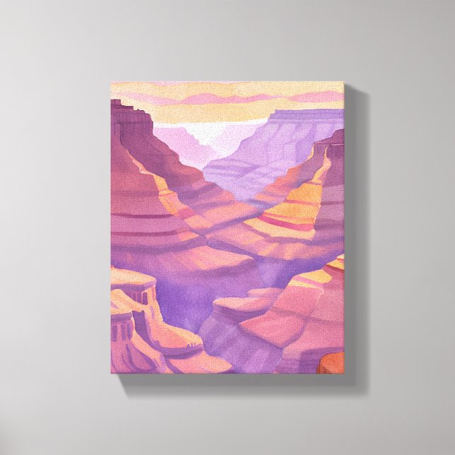 Impressão Em Tela O Grand Canyon | National Park Watercolor (Frente)