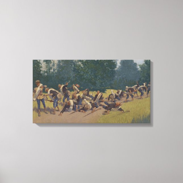 Impressão Em Tela O Gritar do estilhaço em San Juan Hill (Frente)