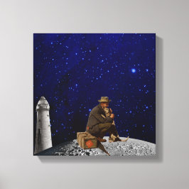 Impressão Em Tela O guarda do farol voltou para casa