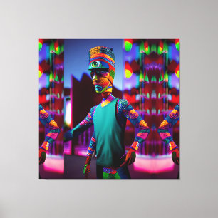 Impressão Em Tela O Homem Que Espetou O Meu Café - Ken Gage Art