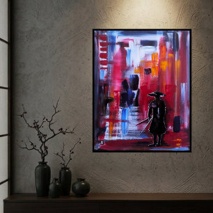 Impressão Em Tela O Horizonte do Samurai Pintura por Alfred Fox