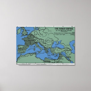 Impressão Em Tela O Império Romano Em Sua Maior Extensão