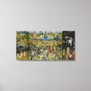 Impressão Em Tela O Jardim dos Prazeres Terrenos Hieronymus Bosch