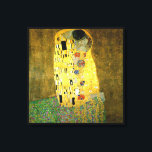 Impressão Em Tela O Kiss ~ Gustav Klimt<br><div class="desc">Este é o The Kiss pintado por Gustav Klimt em 1907. É a pintura mais famosa de Art Nouveau da história</div>