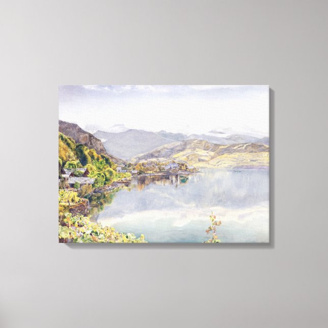 Impressão Em Tela O lago de Lucerna, Monte Pilatus à distância (Frente)