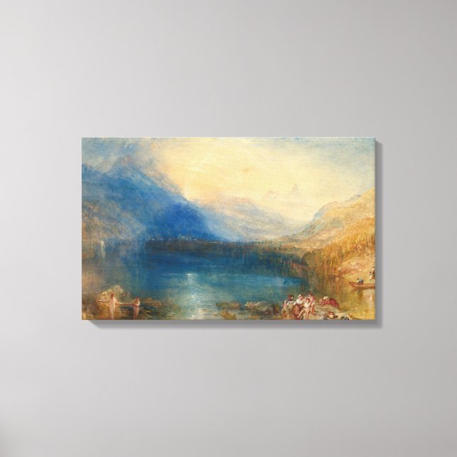Impressão Em Tela O lago de Zug Joseph Mallord William Turner (Frente)