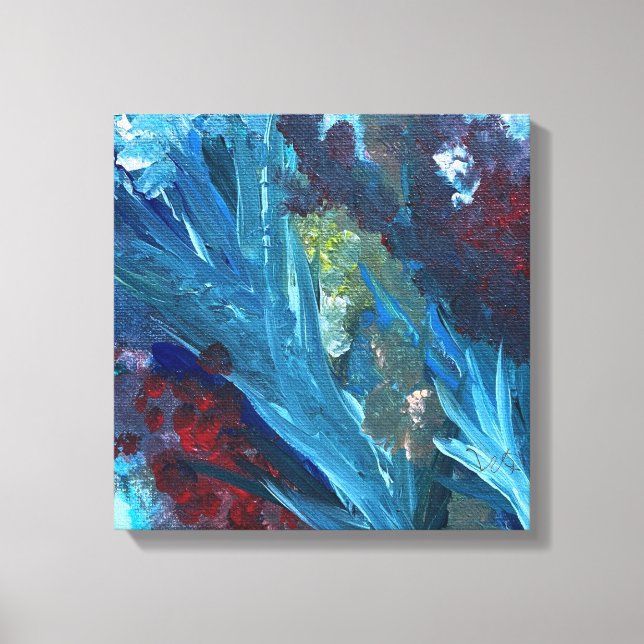 Impressão Em Tela O lago e as ervas daninhas 14x14" (Frente)