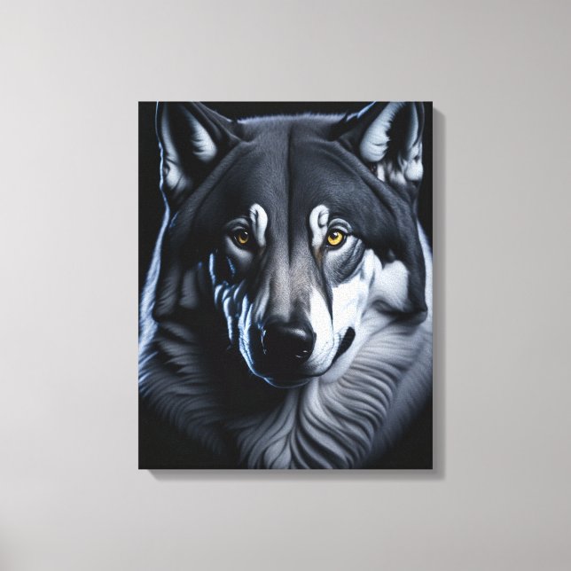 Impressão Em Tela O Lobo Ártico (Frente)