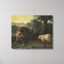 O Lobo e o Lamb (por Jean-Baptiste Oudry)