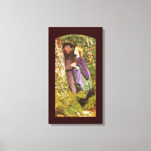Impressão Em Tela O Longo Noivado de Arthur Hughes, Arte Vintage
