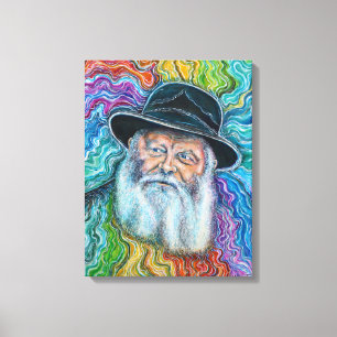 Impressão Em Tela O Lubavitcher Rebbe Rainbow