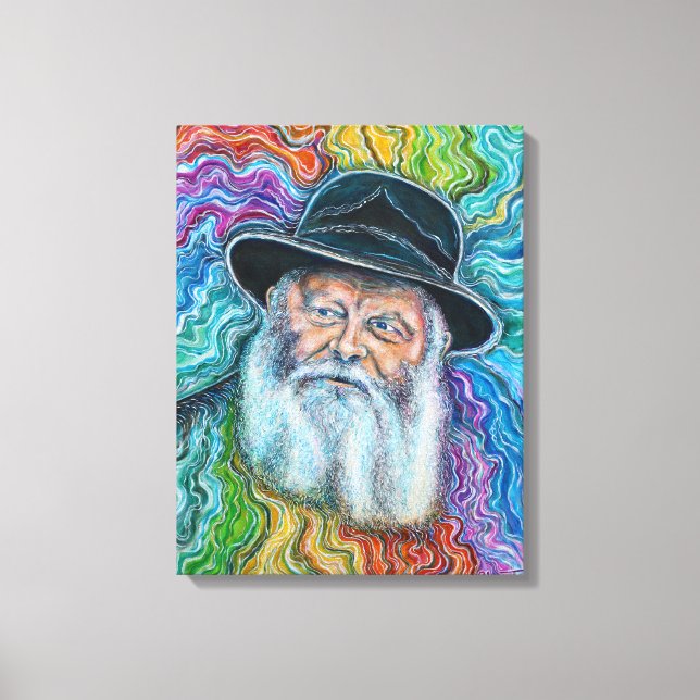Impressão Em Tela O Lubavitcher Rebbe Rainbow (Frente)