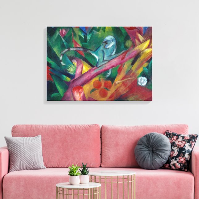 Impressão Em Tela O Macaco | Franz Marc | (Insitu(Sala de estar))