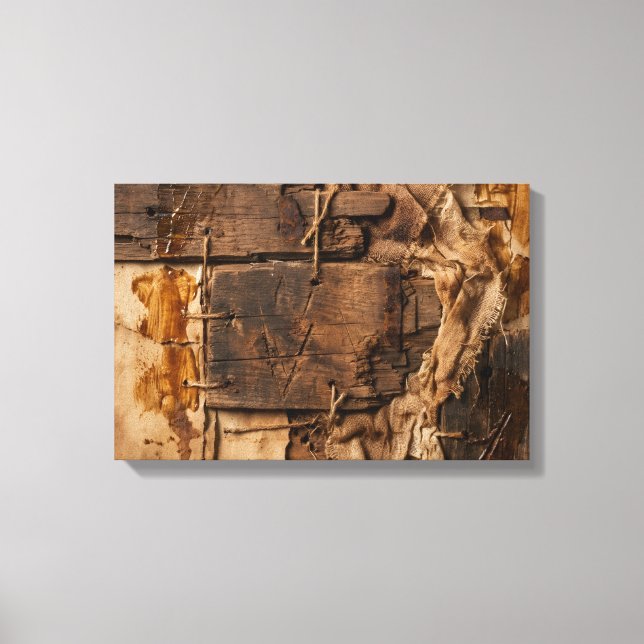 Impressão Em Tela O Mapa Dourado da Memória Ancestral Arte de Parede (Frente)